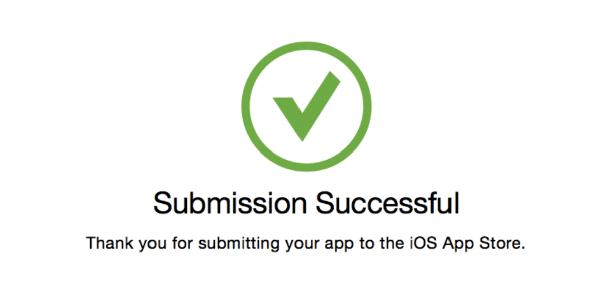 Successful AppStore app submission
