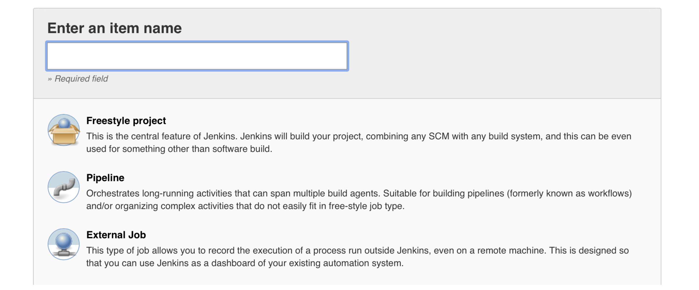 Create a Jenkins job
