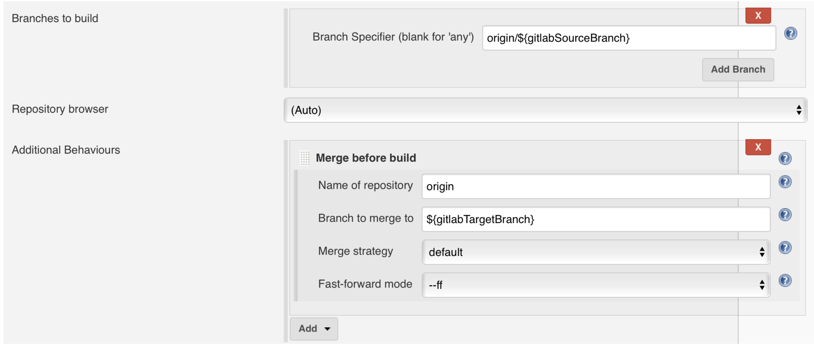 Setup continuous integration branches